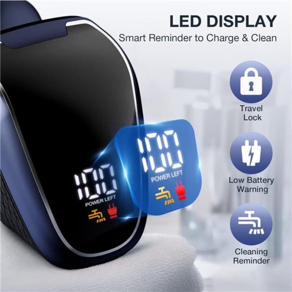 Head Shaver 7D, Wyklaus Upgrade Head Shavers for Bald Men, Head Electric Razor - Picture 2 of 5